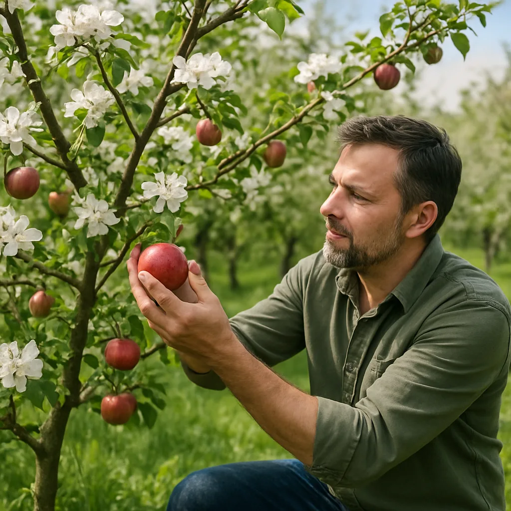 Appelboom verzorgen van bloei tot oogst
