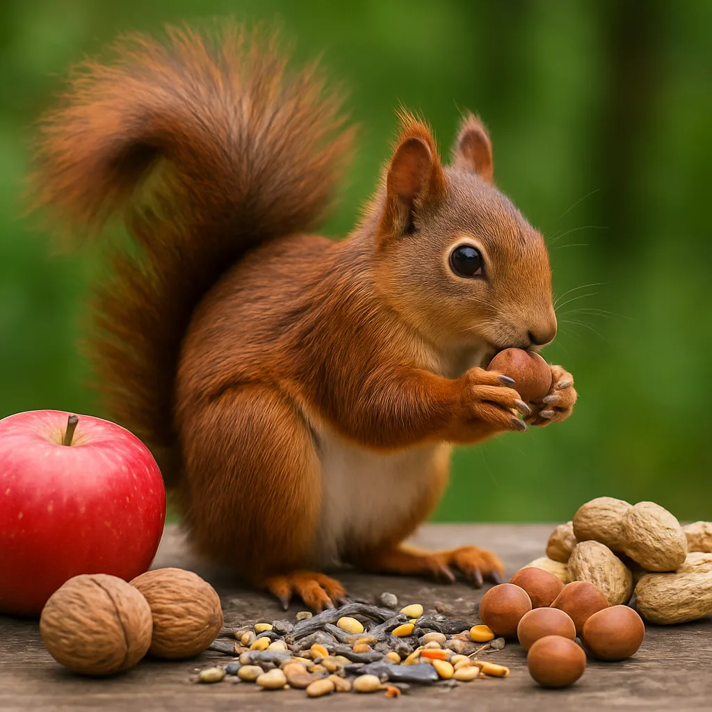 Eekhoorns aantrekken met juiste voeding tips