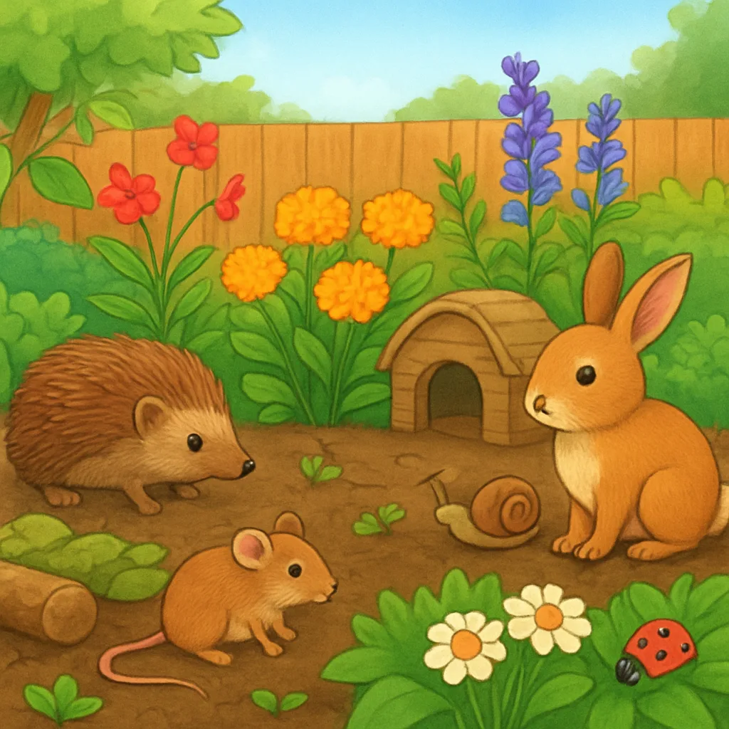 Een tuin geschikt maken voor kleine dieren