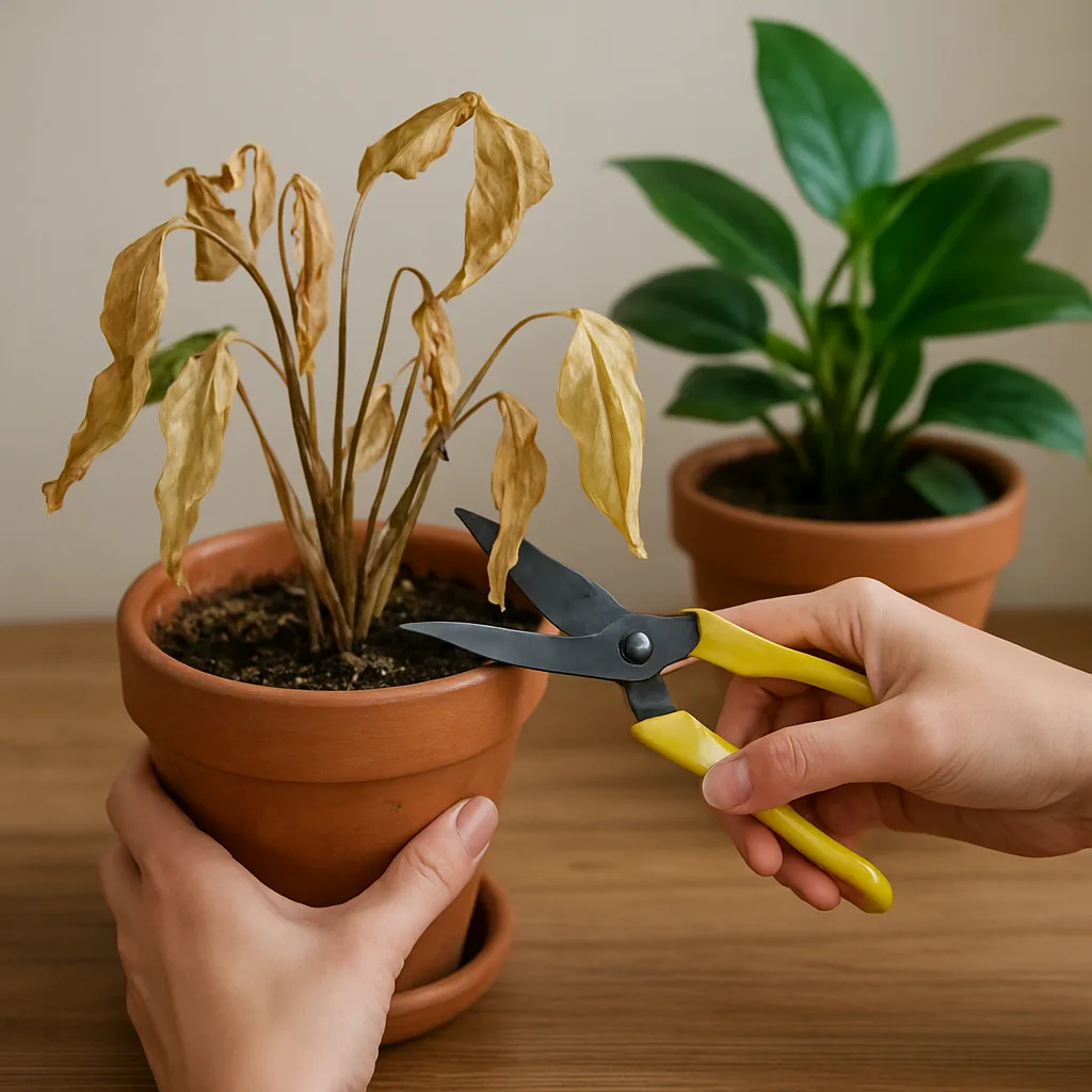Kamerplanten redden die bijna dood zijn