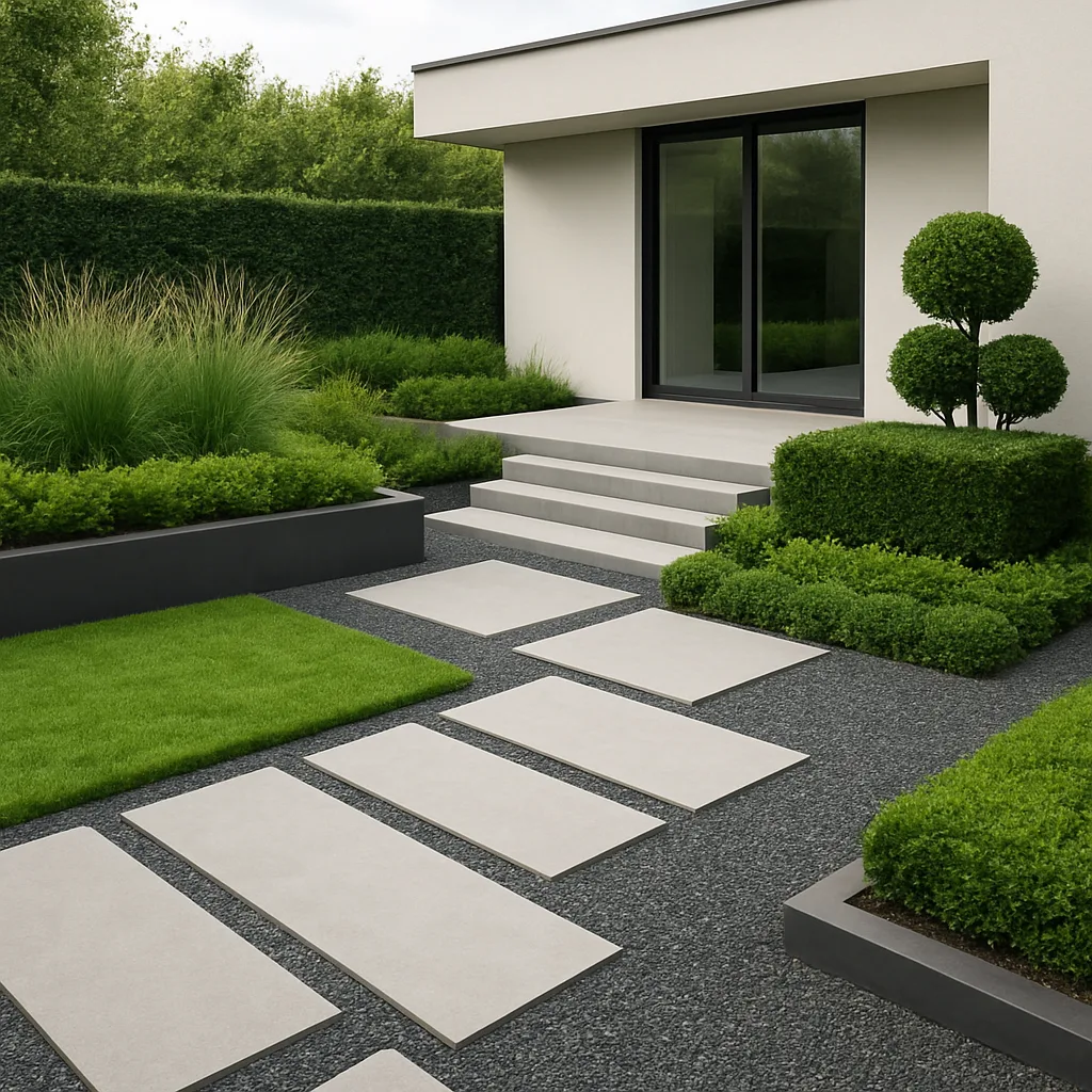 Moderne tuin ontwerpen met strakke lijnen