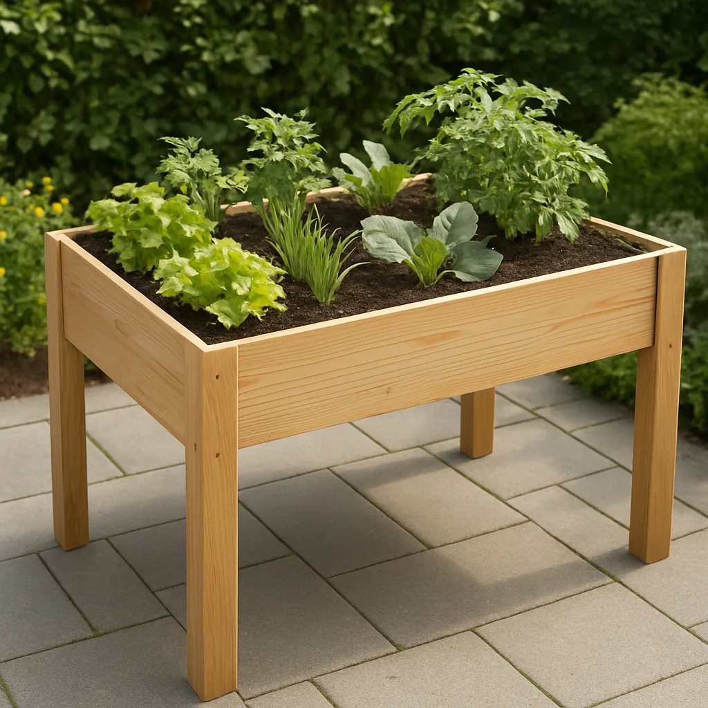 Moestuinbak op hoogte maken voor ergonomisch tuinieren