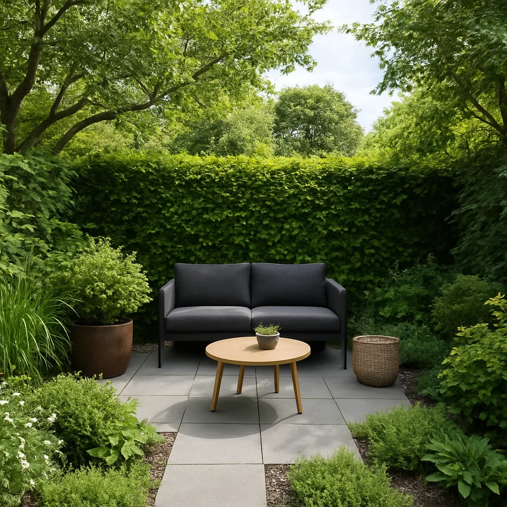 Privacy creëren in tuin zonder schutting