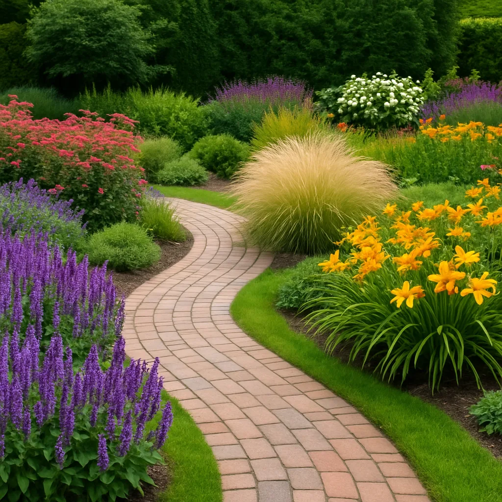 Tuin indelen met kleurcombinaties en structuur