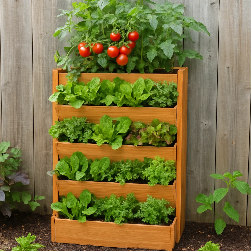 Verticale moestuin maken voor kleine tuinen