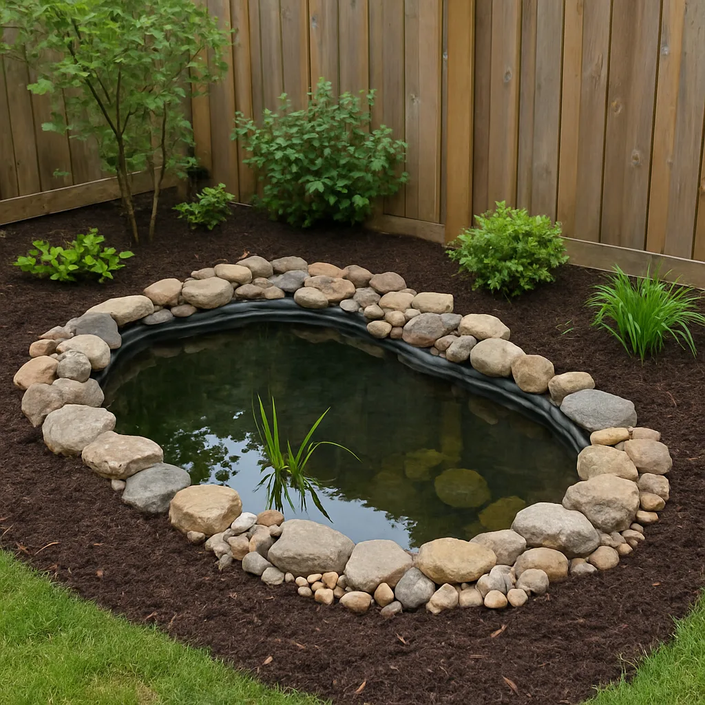 Vijver aanleggen in kleine tuin eenvoudig