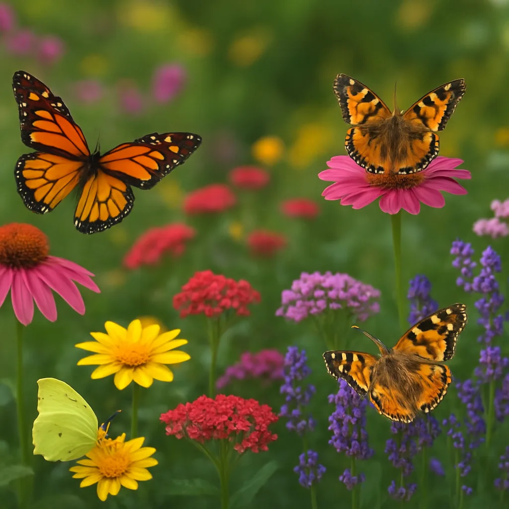 Vlinders lokken met bloemen en planten