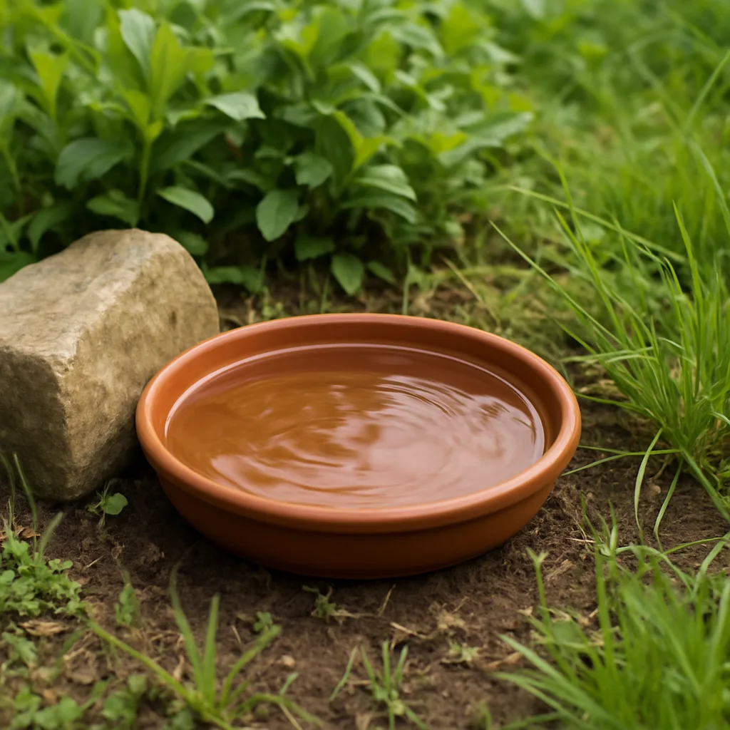 Waterbron maken voor dieren in de tuin