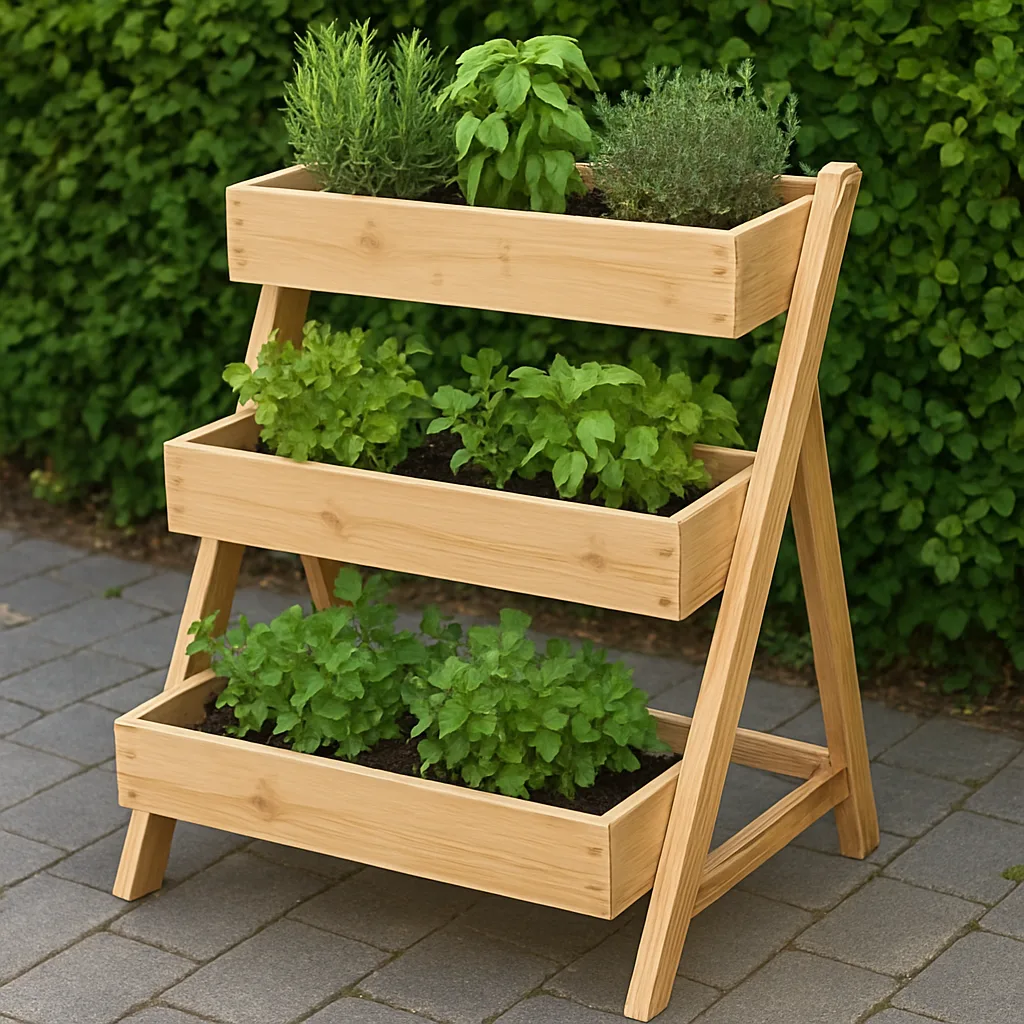 Zelf kruidenrek bouwen voor buiten gebruik