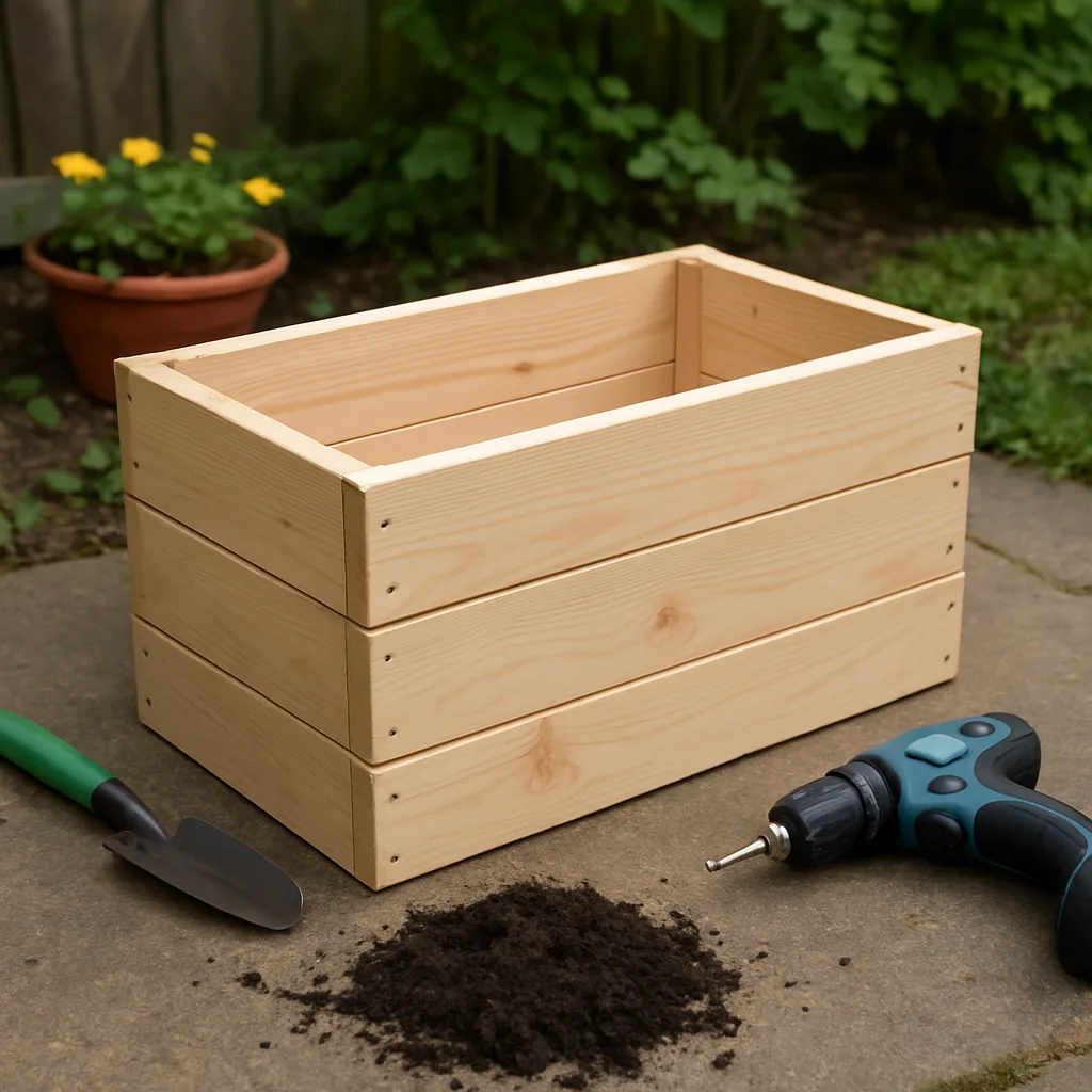 Zelf plantenbak maken van hout eenvoudig