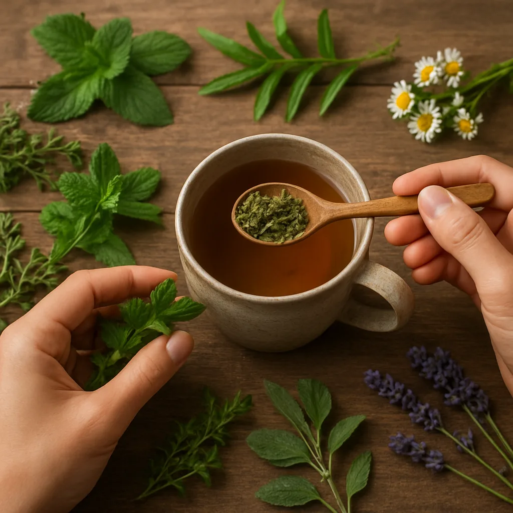 Zelf thee maken van eigen kruiden